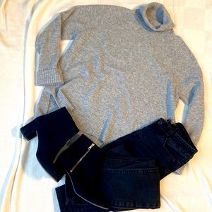 Jcrew Grey Turtleneck